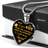 To My Wife Luxury Necklace - Pendant Romantic Chain - Best Gift For Her 249WG