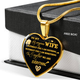 To My Wife Luxury Necklace - Pendant Romantic Chain - Best Gift For Her 249WG