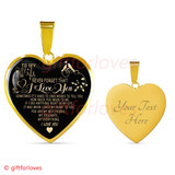 To My Wife Luxury Necklace: Husband And Wife Necklace, Birthday Gifts For Wife, Best Gifts For Wife 'Never Forget That I Love You'235wg