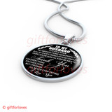 To My Husband Luxury Necklace: Husband And Wife Necklace, Necklace For Husband, Valentine Gift For Husband553HS