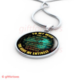 To My Wife Luxury Necklace: Husband And Wife Necklace, Birthday Gifts For Wife, Birthday Gifts For Her, Necklace For Wife Gifts 550WG