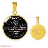 To My Wife Luxury Necklace: Husband And Wife Necklace, Birthday Gifts For Wife, Birthday Gifts For Her, Necklace For Wife Gifts 546WS
