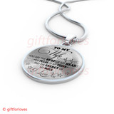 To My Wife Luxury Necklace: Husband And Wife Necklace, Birthday Gifts For Wife, Birthday Gifts For Her, Necklace For Wife Gifts 546WO