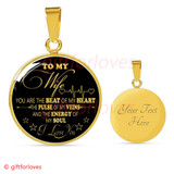 To My Wife Luxury Necklace: Husband And Wife Necklace, Birthday Gifts For Wife, Birthday Gifts For Her, Necklace For Wife Gifts 546WG