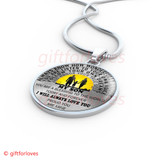 To My Son Luxury Necklace: Idea Gift For Him, Best Gift For Son, "I will always love you proud you are mine410SO