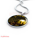 To My Son Luxury Necklace: Idea Gift For Him, Best Gift For Son, Birthday Gift For Teen Son "I Will Love You Forever, I Will Like You For Always"404SG