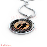 Grandson And Grandfather Necklace, Idea Gift For Grandson From Grandpa304GSS