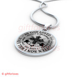To My Son Dog Tag: Best Gift For Son, Birthday Gift For Son From Mom, "As God Loved His Begoteen Son I Will Love Ð Protect & Ecourage You Always Ð I Love You, Love Dad"519SO