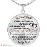To My Beautiful Daughter Luxury Necklace:  Birthday Gift For Daughter, Amazing Necklace "Love You Forever"495DAO