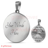 To My Beautiful Daughter Luxury Necklace:  Birthday Gift For Daughter, Amazing Necklace "Love You Forever"495DAO