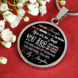 To My Beautiful Daughter Luxury Necklace:  Birthday Gift For Daughter, Amazing Necklace "You Are Precious, You Are So Special"484DAS