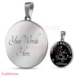 To My Daughter Luxury Necklace:  Birthday Gift For Daughter From Dad, " The Love A Between Father And Daughter Is Forever"460DAS