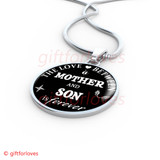 To My Son Luxury Necklace: Son And Mother Necklace "The Love A Between Son And Mother Is Forever"446SS