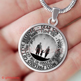 To My Son Luxury Necklace: Idea Gift For Him, Best Gift For Son428SO
