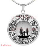 To My Son Luxury Necklace: Idea Gift For Him, Best Gift For Son428SO