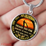 Grandson And Grandfather Necklace, Idea Gift For Grandson From Grandpa421GSG