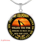 Grandson And Grandfather Necklace, Idea Gift For Grandson From Grandpa421GSG