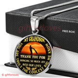 Grandson And Grandfather Necklace, Idea Gift For Grandson From Grandpa421GSG