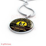 To My Son Luxury Necklace: Idea Gift For Him, Best Gift For Son, "I will always love you proud you are mine410SG