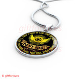 To My Son Luxury Necklace: Idea Gift For Him, Best Gift For Son, Birthday Gift For Teen, "Keep Faith In God And Be Blessed, I Love You More Than You Will Ever Know"406SG