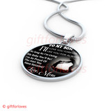 To My Son Luxury Necklace: Idea Gift For Him, Best Gift For Son From Mom, Son And Mom Necklace "I Will Love You Forever, I Will Like You For Always"394SS