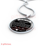 To My Son Luxury Necklace: Idea Gift For Him, Best Gift For Son, Birthday Gift For Teen Son, "The Best Meories Of My Life Will Always Bear Your Name For After You Were Born My Life Was Never The Same, I Love You, Son" 389SS