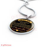 To My Son Luxury Necklace: Idea Gift For Him, Best Gift For Son, Birthday Gift For Teen Son, "The Best Meories Of My Life Will Always Bear Your Name For After You Were Born My Life Was Never The Same, I Love You, Son" 389SG