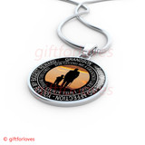 Grandson And Grandfather Necklace, Idea Gift For Grandson From Grandpa312GSS