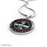 To My Son Luxury Necklace: Idea Gift For Him, Best Gift For Son, Birthday Gift For Teen Son381SS
