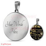 To My Son Luxury Necklace: Idea Birthday Gift For Son, "You Are Strength, You Are My Life, You Are My Everything"334SG
