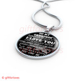To My Grandson Luxury Necklace: Idea Gift For Grandson On Birthday " Never Forget That I Love You"