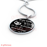 To My Wife Luxury Necklace: Husband And Wife Necklace, Birthday Gifts For Wife, Birthday Gifts For Her, Necklace For Wife Gifts 217WS