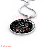 To My Son Luxury Necklace: Idea Gift For Son On Birthday " Never Forget That I Love You"203SS