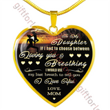 Mother and daughter necklace, luxury necklace for daughter, special necklace for daughter, best birthday gift for daughter, best daughter gift, amazing daughter necklace 404dhmg
