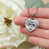 To My Granddaughter Luxury Necklace: "You Are The Angel, You Are So True, I Feel So Blessed, To Have A Lovely Daughter Like You, You Are Too Good To Be True"� 526GDASO