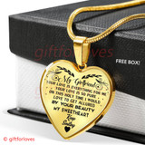 To My Girlfriend Luxury Necklace: Necklace For Girlfriend,  Birthday Gift For Girlfriend "Your Love Is Everything For Me"� 539GFSO