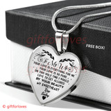 To My Wife Luxury Necklace - Pendant Romantic Chain  - "Your Love Is Everything For Me,Your Love Is So Pure"� - 538WSO