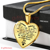 To My Wife Luxury Necklace - Pendant Romantic Chain  - "Your Love Is Everything For Me,Your Love Is So Pure"� - 538WSO