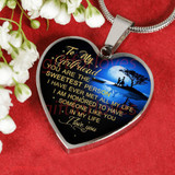 To My Girlfriend Luxury Necklace: Necklace For Girlfriend,  Birthday Gift For Girlfriend 514GFG