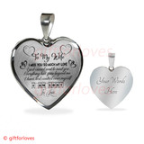 To My Wife Luxury Necklace - Pendant Romantic Chain - I Miss You So Much My Love. I Just Cannot Wait To Meet You -  510WSO