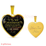 To My Wife Luxury Necklace - Pendant Romantic Chain - I Miss You So Much My Love. I Just Cannot Wait To Meet You -  510WG
