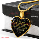 To My Wife Luxury Necklace - Pendant Romantic Chain - I Miss You So Much My Love. I Just Cannot Wait To Meet You -  510WG