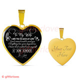 To My Wife Luxury Necklace - Pendant Romantic Chain - I Miss You So Much My Love. I Just Cannot Wait To Meet You -  510WS
