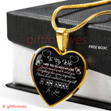 To My Wife Luxury Necklace - Pendant Romantic Chain - I Miss You So Much My Love. I Just Cannot Wait To Meet You -  510WS