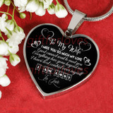 To My Wife Luxury Necklace - Pendant Romantic Chain - I Miss You So Much My Love. I Just Cannot Wait To Meet You -  510WS