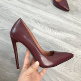 2020 Women Classic Pumps Extreme High Heels 12cm Sexy Stilettos Ladies Pointed Toe Shoes Nude Red Blue Black Beige Leopard Heels