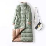 Duck Down Jacket Women Winter 2019 Outerwear Coats Female Long Casual Light ultra thin Warm Down puffer jacket Parka branded