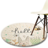 Rabbit Cartoon round rugs/carpet
