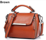 Fashion Genuine Oil wax cowhide Leather Women's Handbags High Quality Shoulder/Messenger Bags Ladies Totes Women Crossbody Bag