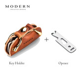 Modern - Brand New Genuine Leather Smart Key Wallet DIY Keychain EDC Pocket Car Key Holder Key Organizer Holder